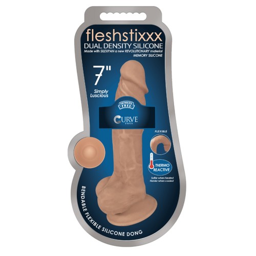 Dildo FLESHSTIXXX de 7 in. de Curve Toys - Flexible y Divertido