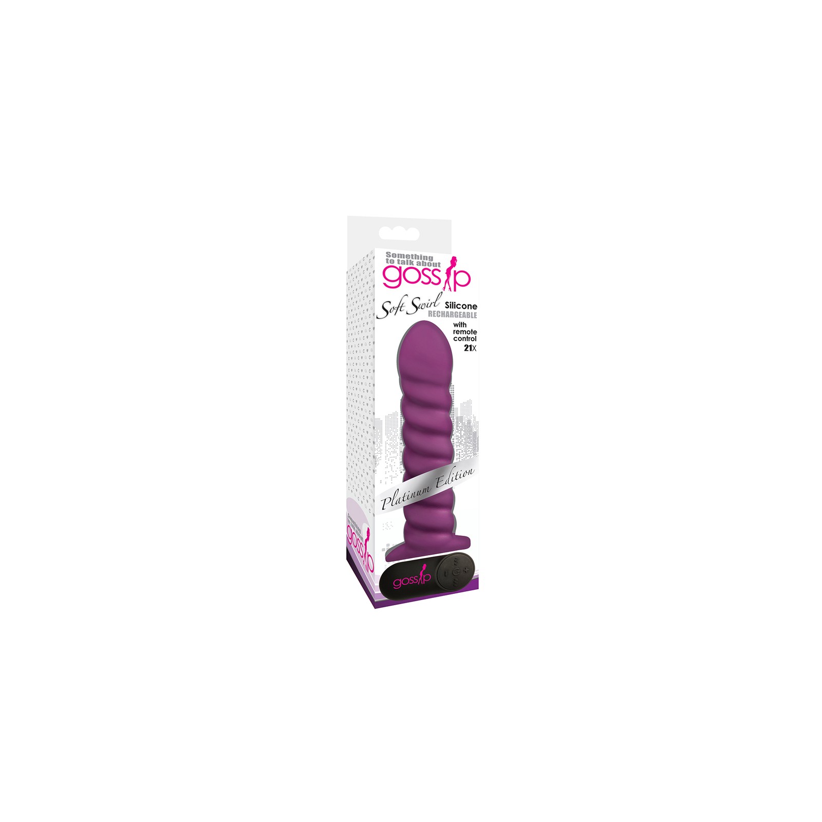 Soft Swirl Remote-Controlled Silicone Vibrator