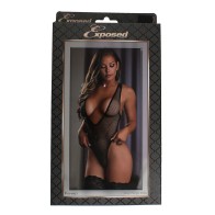 Fishnet Deep Plunge Teddy for Seductive Looks