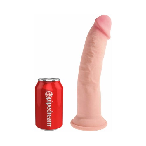 Pipedream King Cock Plus Dildo Realista Triple Densidad con Ventosa Beige