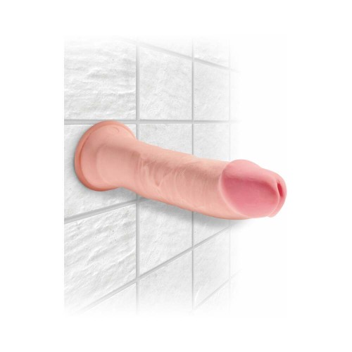 Pipedream King Cock Plus Triple Density Dildo with Suction Cup Beige