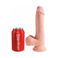 Pipedream King Cock Plus Dildo Triple Densidad con Ventosa