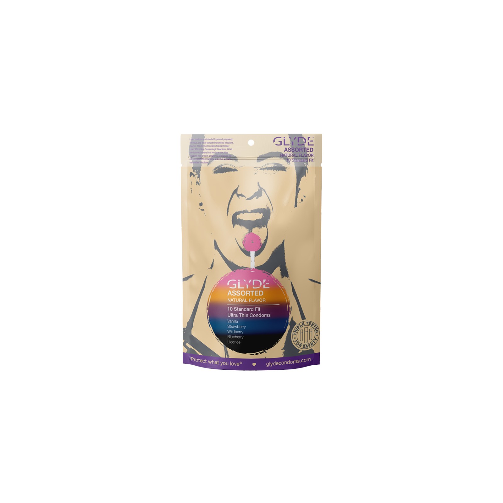 Glyde Ultra Natural Flavor Condom (10pk) - Delicious and Ethical