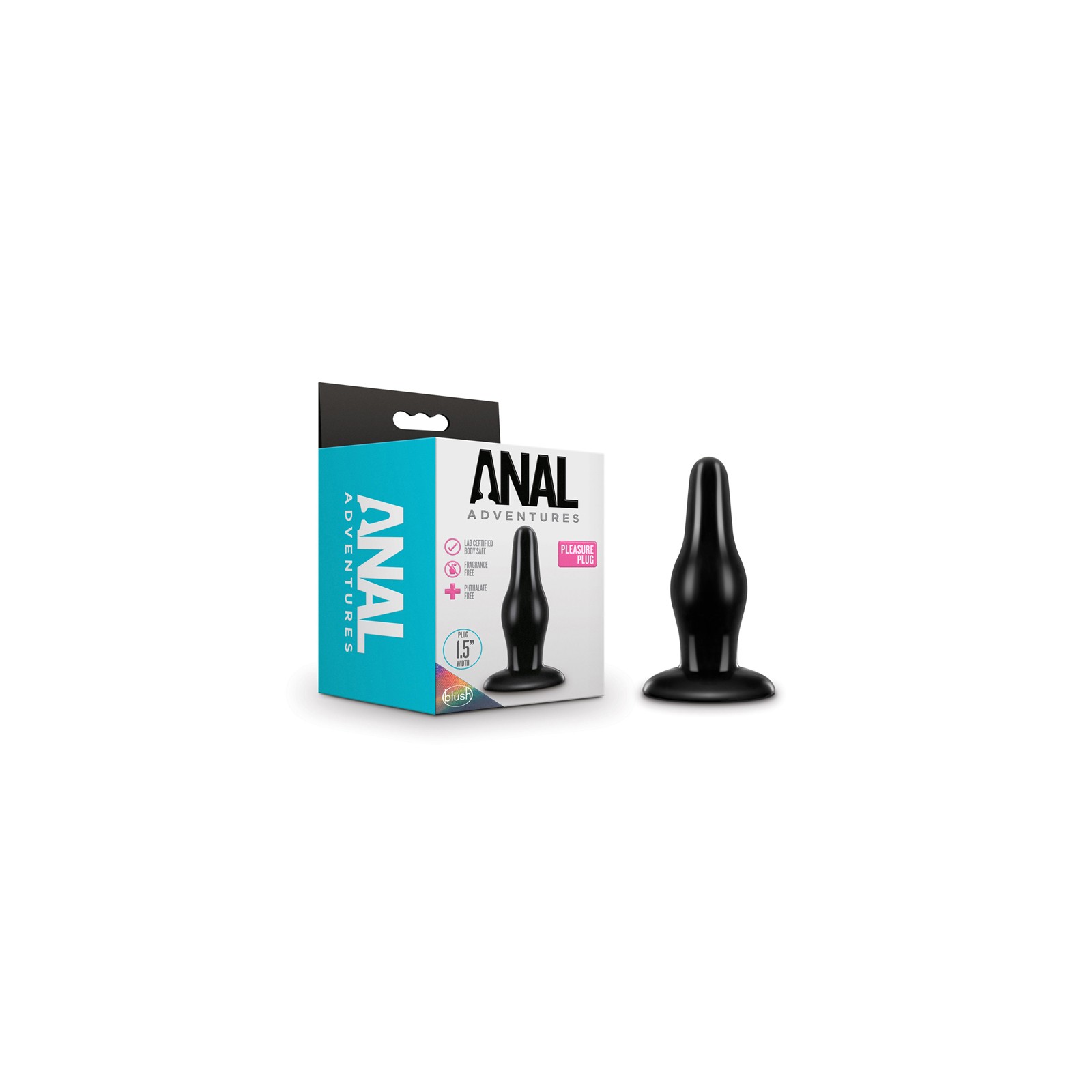 Anal Adventures Pleasure Plug Black