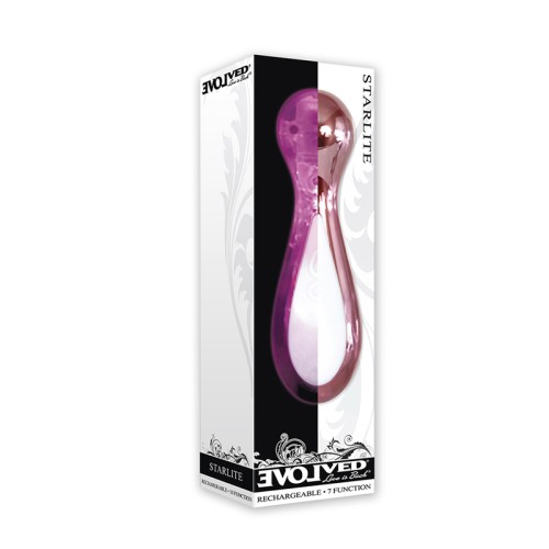 Mini Vibrador Recargable Evolved Starlite Iluminado Rosa