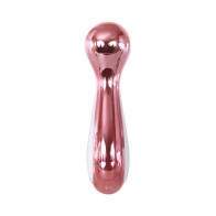 Evolved Starlite Light-Up Rechargeable Chrome Mini Vibrator Pink