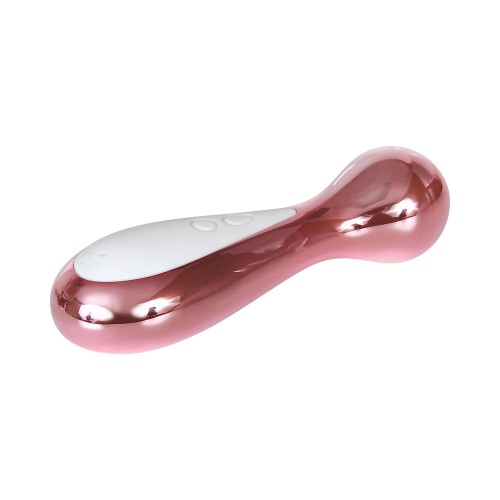 Evolved Starlite Light-Up Rechargeable Chrome Mini Vibrator Pink