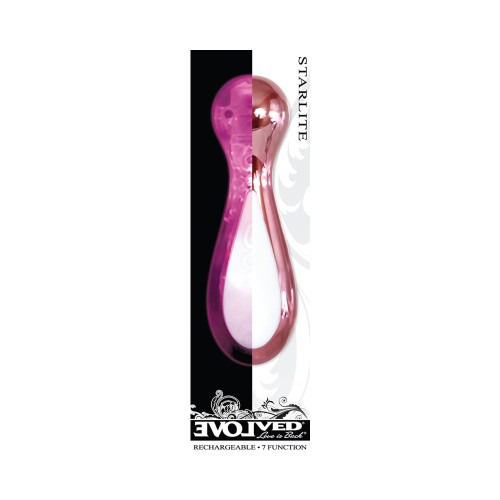 Mini Vibrador Recargable Evolved Starlite Iluminado Rosa