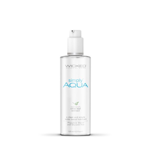 Wicked Simply Aqua Water-Based Lubricant 4 oz