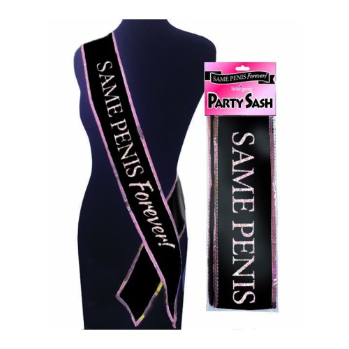 Same Penis Forever Sash - Fun Bridal Accessory