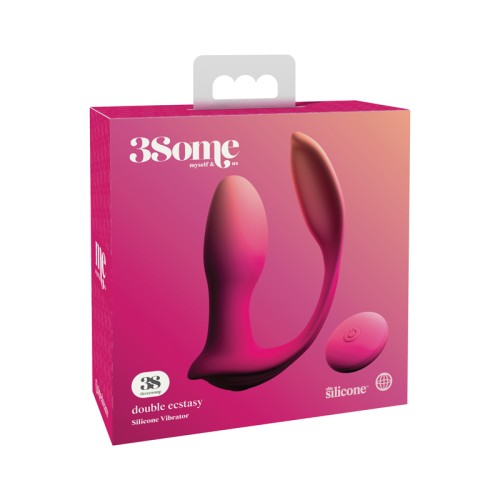 Pipedream 3Some Double Ecstasy Dual Stimulation Silicone Vibrator