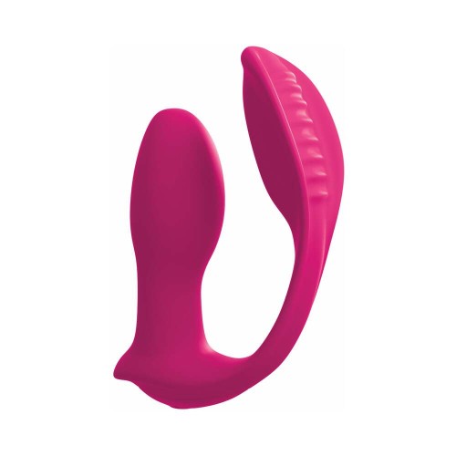 Pipedream 3Some Double Ecstasy Dual Stimulation Silicone Vibrator