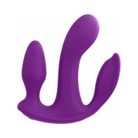 Pipedream 3Some Total Ecstasy Triple Stimulation Vibrator Purple