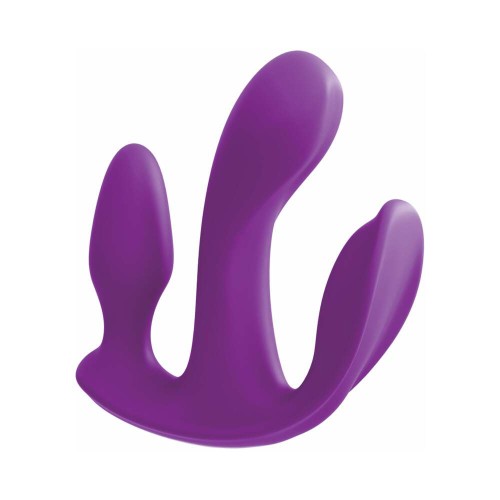 Pipedream 3Some Total Ecstasy Vibrador de Triple Estimulación Púrpura