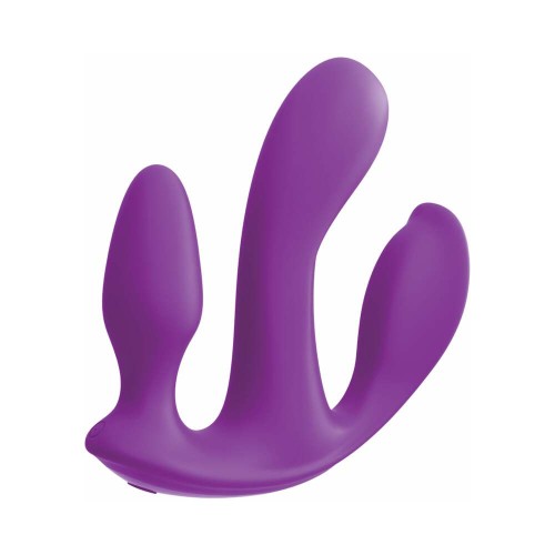 Pipedream 3Some Total Ecstasy Triple Stimulation Vibrator Purple