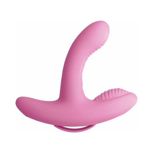 Pipedream Rock n' Grind Vibrador de Silicona para Doble Estimulación Rosa