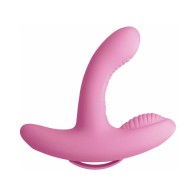 Pipedream Rock n' Grind Dual Stimulation Silicone Vibrator Pink