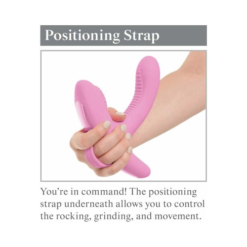 Pipedream Rock n' Grind Dual Stimulation Silicone Vibrator Pink