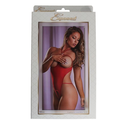 Teddy de Malla Cupless Magic Silk Rojo Talla Reina