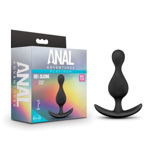 Plug Anal Wave de Silicona Platino de Anal Adventures