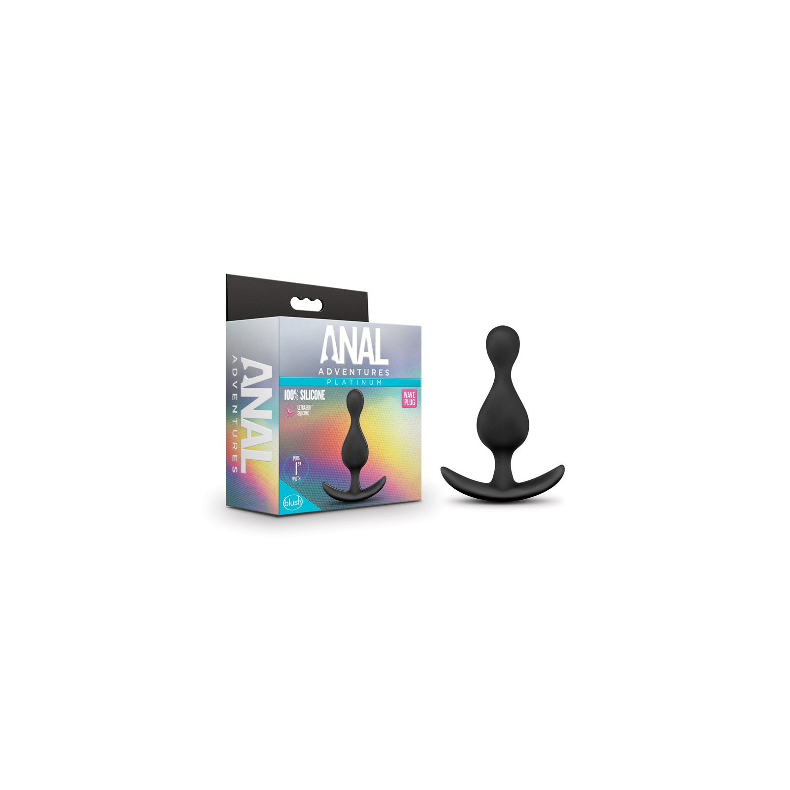 Plug Anal Wave de Silicona Platino de Anal Adventures