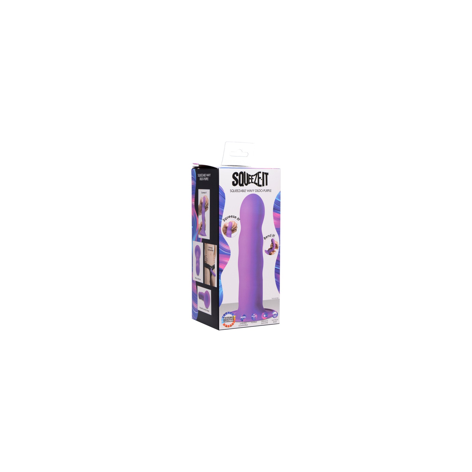 Dildo Ondulado Squeezable - Diversión Flexible