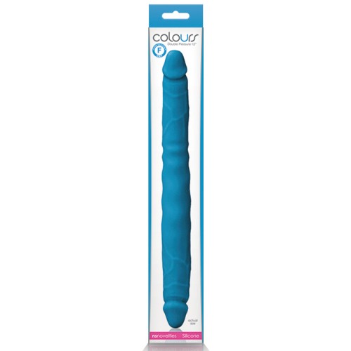 Colours Doble Placer Dildo de 12 Pulgadas Azul