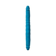 Colours Doble Placer Dildo de 12 Pulgadas Azul