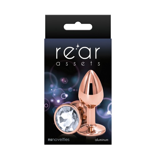 Rear Assets Rose Gold Anal Plug Small