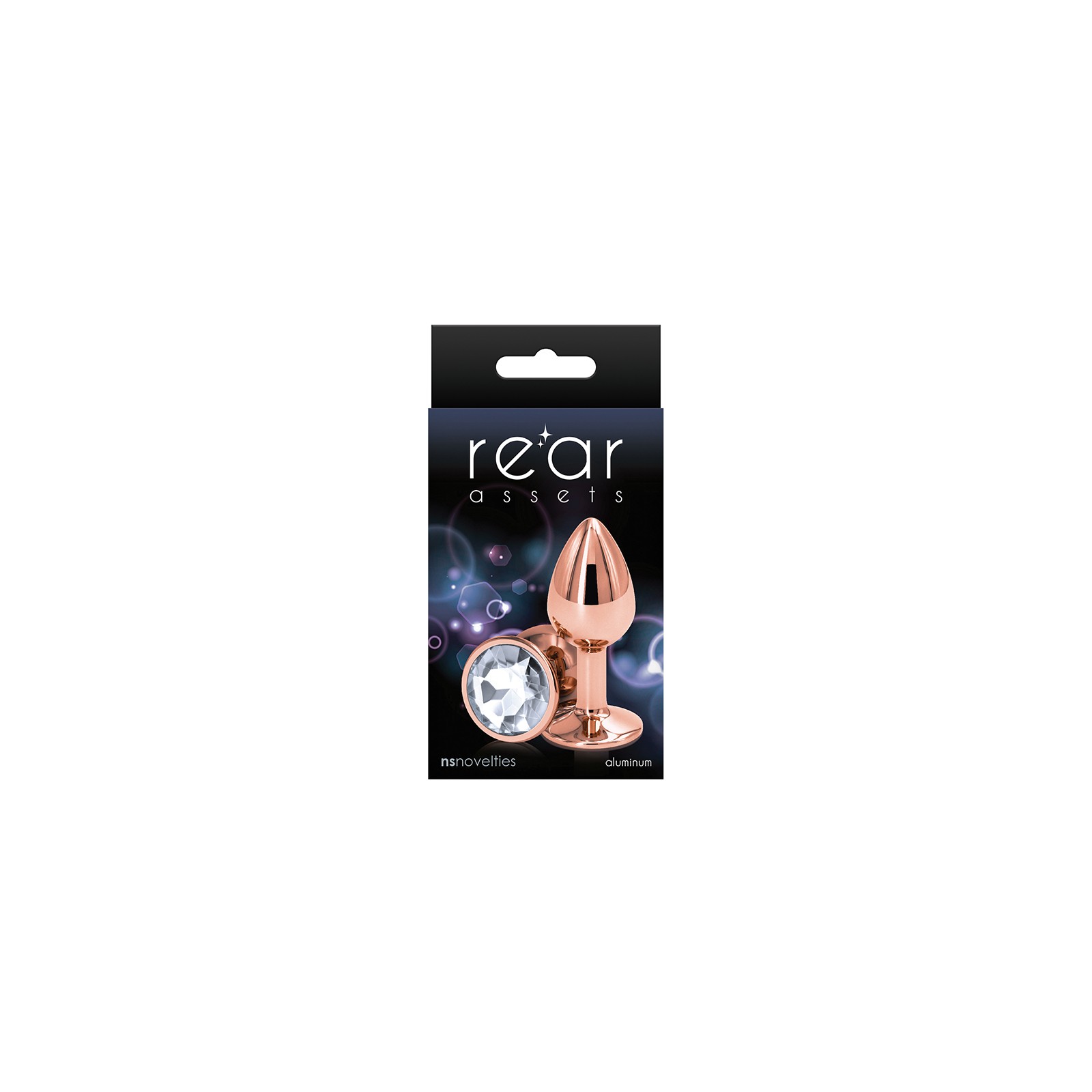 Rear Assets Rose Gold Anal Plug Small