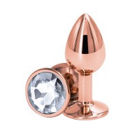 Rear Assets Rose Gold Anal Plug Small