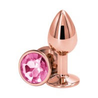 Rear Assets Rose Gold Anal Plug Small Pink