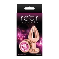 Rear Assets Rose Gold Anal Plug Medium