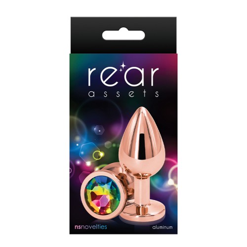 Plug Anal Rosa Dorado Mediano - Elegante y Sensorial