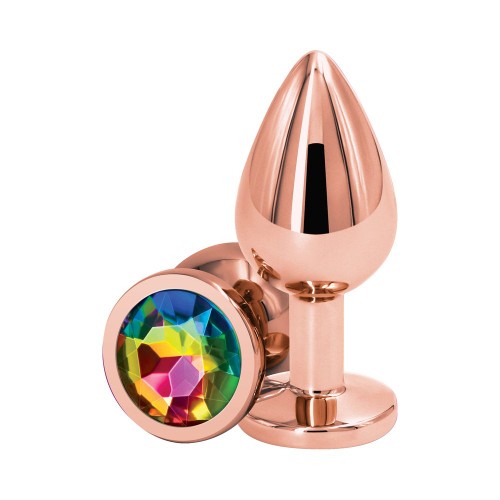 Plug Anal Rosa Dorado Mediano - Elegante y Sensorial