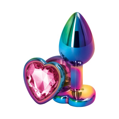 Small Multicolor Heart Anal Plug