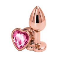 Rear Assets Rose Gold Heart Plug Small