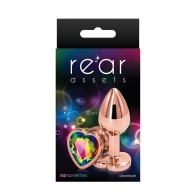 Rear Assets Rose Gold Heart Plug Small