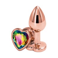 Rear Assets Rose Gold Heart Plug Small