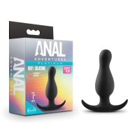 Anal Adventures Platinum Silicone Curve Plug for Prostate Play