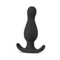 Anal Adventures Platinum Silicone Curve Plug for Prostate Play