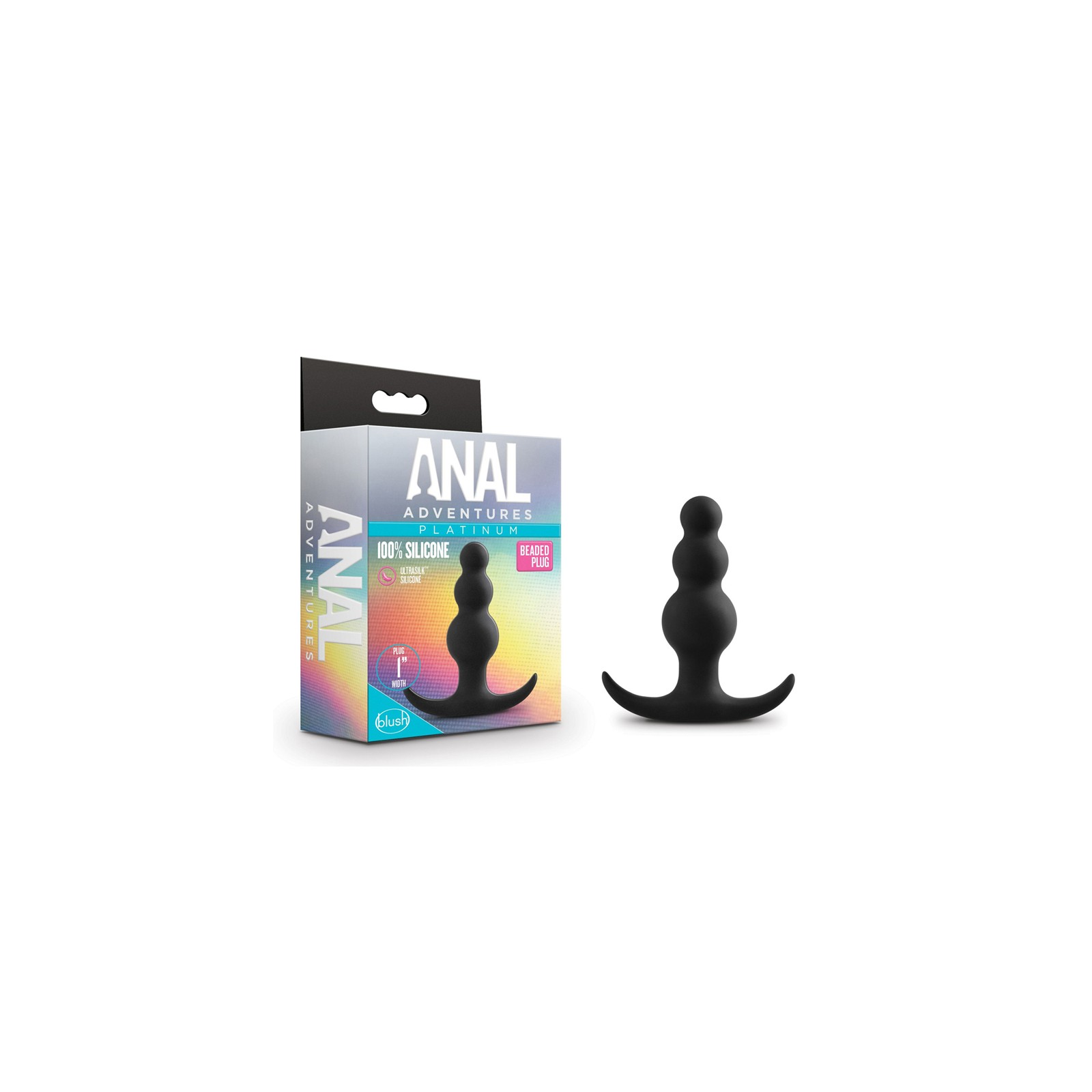 Platinum Silicone Beaded Anal Plug for Beginners