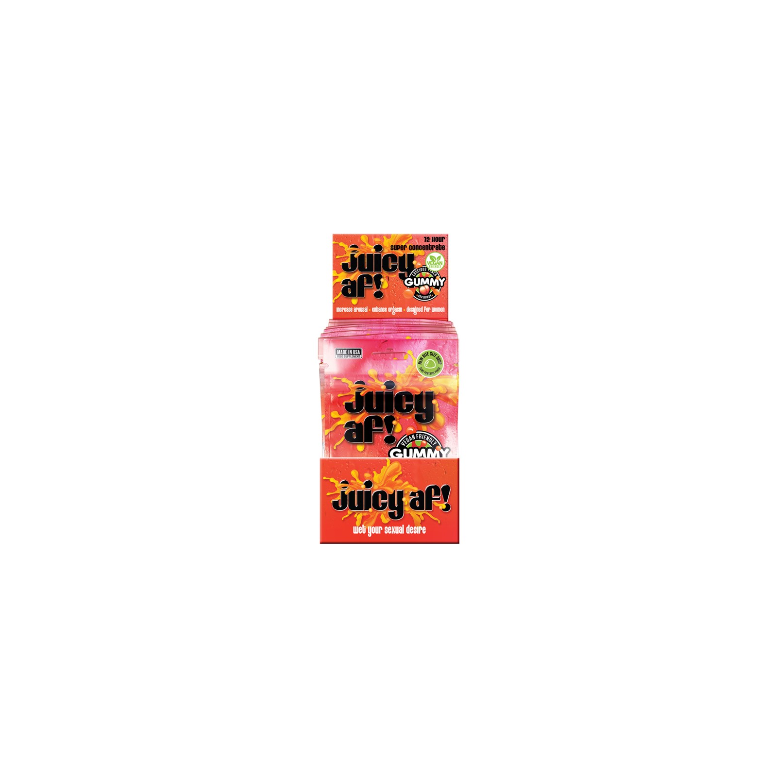 Display de 20 Unidades Juicy AF Gummy para Mejora Femenina