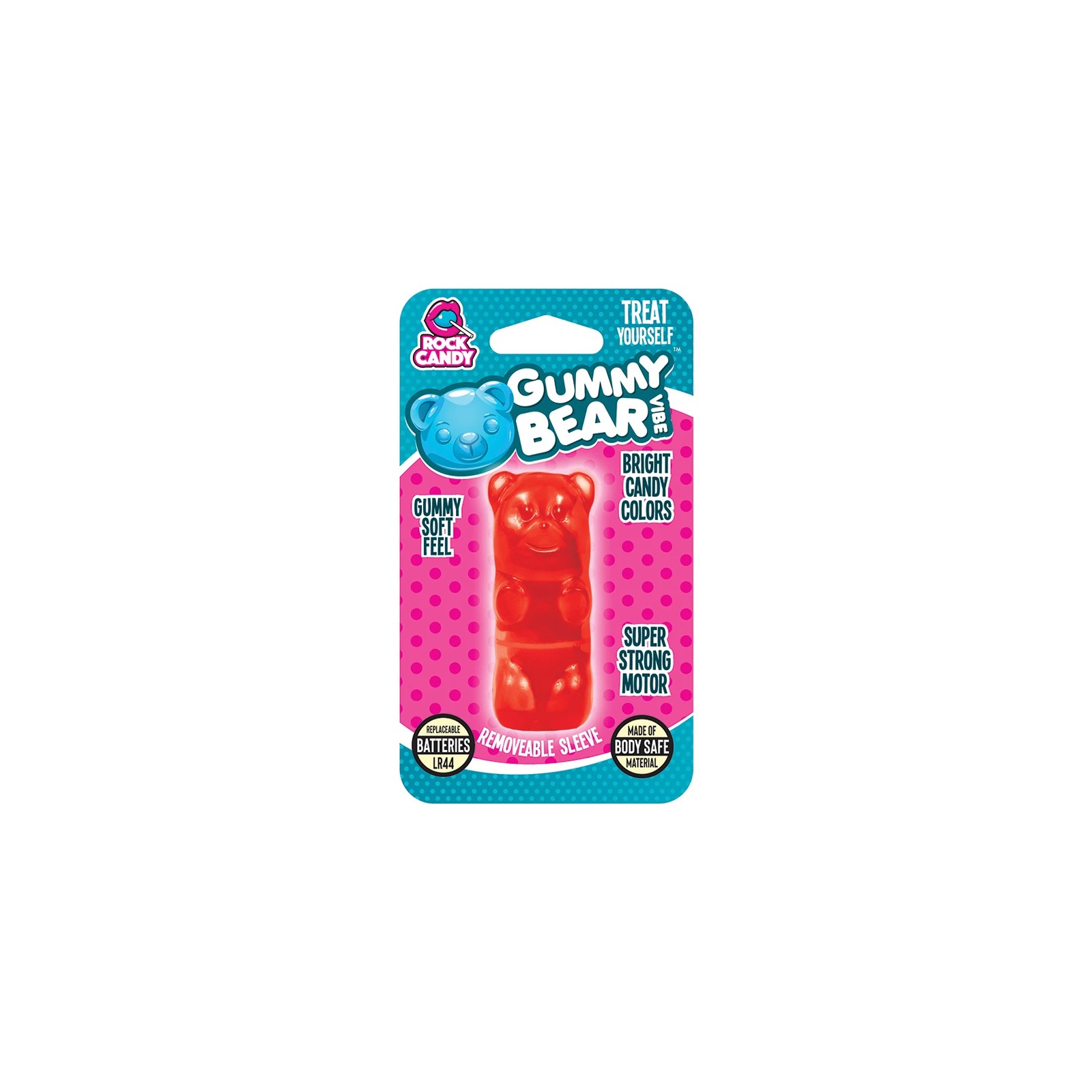 Vibrador de Osito Gummy Pocket Rojo