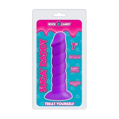 Dildo Suga-Daddy 7" Púrpura - Satisfacción Máxima