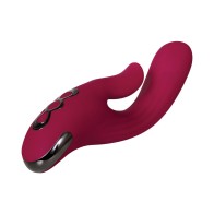 Evolved Red Dream Rechargeable Silicone Dual Stimulator