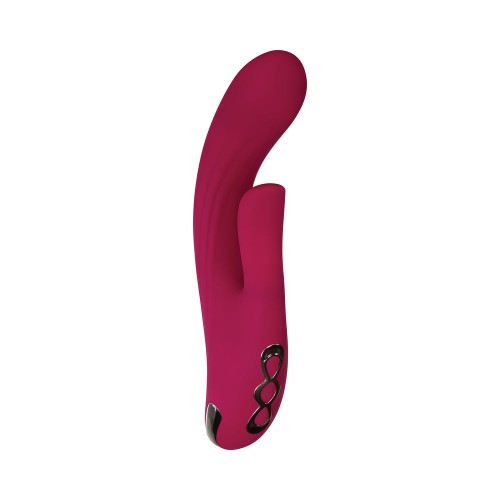 Evolved Red Dream Rechargeable Silicone Dual Stimulator