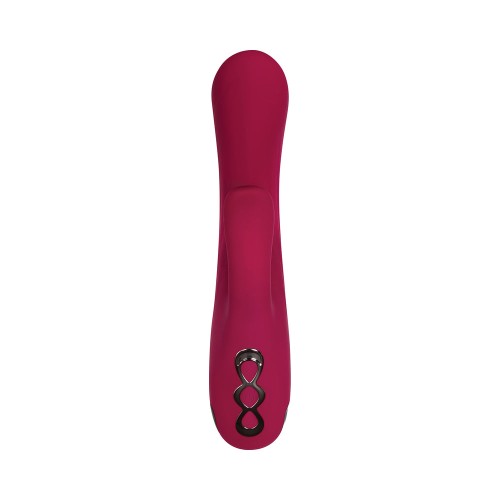 Evolved Red Dream Rechargeable Silicone Dual Stimulator