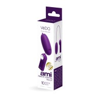 Bullet Vibrador Vedo AMI Morado Profundo con Control Remoto