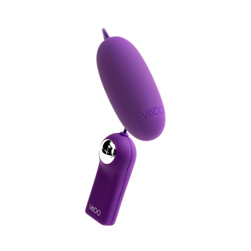 Bullet Vibrador Vedo AMI Morado Profundo con Control Remoto